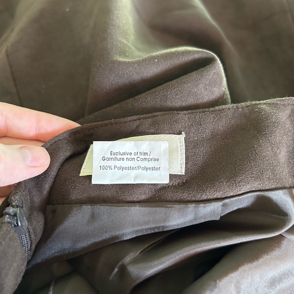 Elegant Brown A-Line Skirt - Picture 6 of 6